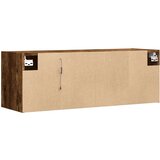 vidaXL Stenska TV omarica z LED lučkami dimljeni hrast 100x31x35 cm | Shoptok.si