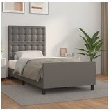  Okvir za krevet s uzglavljem sivi 80 x 200 cm od umjetne kože | shoptok.hr