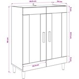  Kreveta Crni hrast 69,5 x 34 x 90 cm Konstruirano drvo | shoptok.hr