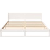 vidaXL Posteljnina Bela Les 180 x 200 cm Vzdržljiva Posteljnina | Shoptok.si