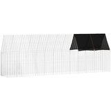  Kavez za piliće 2 pcs Srebrno 600 x 100 x 210 cm Cinkani čelik | shoptok.hr