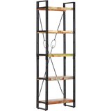 vidaXL Knjižna omara 5-nadstropna 60x30x180 cm trden predelan les | Shoptok.si