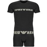 Emporio Armani Pižame & Spalne srajce T-SHIRT + TRUNK SET Črna Cene