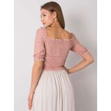 Fashion Hunters Dusty pink Anthea RUE PARIS short blouse | Shoptok.si