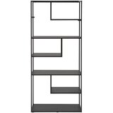 CARRYHOME regal 85/188/35 cm črna | Shoptok.si