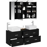  Set namještaja za kupaonicu 4 kom. Crni hrast | shoptok.hr