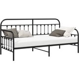 vidaXL Okvir kreveta s danom Crna 100x200 cm Čelik | shoptok.hr
