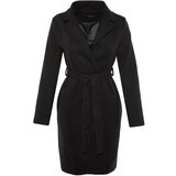 Trendyol Black BeltEd Woolly Cachet Coat | ePonuda.com