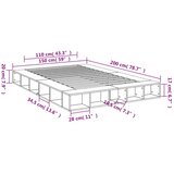  Okvir za krevet boja hrasta 150x200 cm konstruirano drvo | shoptok.hr