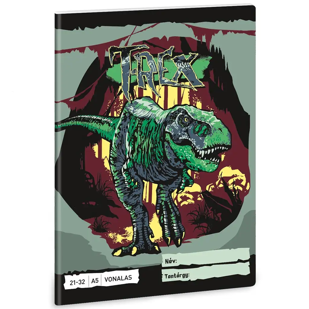 Ars Una t-rex dinosaurus bilježnica s linijama A/5 | shoptok.hr