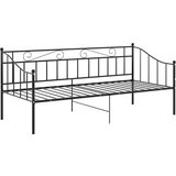  Okvir za krevet na razvlačenje crni metalni 90 x 200 cm | shoptok.hr
