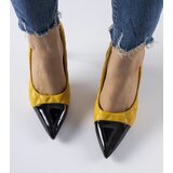 Gemre Yellow quilted stilettos Benito | Shoptok.si