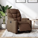 Maison Chic Električni naslanjač - Relax naslanjač rjavo blago, (22061958) | Shoptok.si