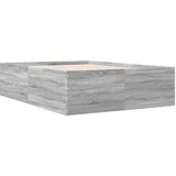  Okvir kreveta siva boja hrasta 135 x 190 cm konstruirano drvo | shoptok.hr