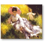 Reprodukcije woman with a parasol - pierre auguste renoir