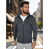 DStreet Bluza męska rozpinana ze stójką ciemnoniebieska | shoptok.hr