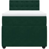  Box spring krevet s madracem tamnozeleni 80 x 200 cm baršunasti | shoptok.hr