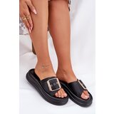 Boto Women's Sandals On Massive Platform With Decorative Buckle Black Zelori | Shoptok.si