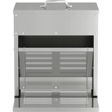 Feeder s nogom za piliće Srebrno 33 x 42 x 40 cm Cinkani čelik | Eponuda.com