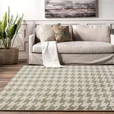 Plišani tepih Clover Pepitka Beige