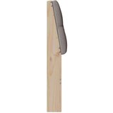 vidaXL tapecirani uzglavlje sivo-smeđa 80 cm čvrsto borovo drvo | shoptok.hr