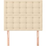  Posteljno vzglavje 2 kosa krem 100x5x78/88 cm blago, (20953212) | Shoptok.si