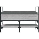 vidaXL klupa za cipele siva boja hrasta 85 5x42x57 5 cm drvena | shoptok.hr