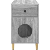 Mačja hiša Siva Sonoma 72 x 42.5 x 70 cm Konstruiran les, (5000111130) | Shoptok.si