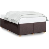 Furnova Posteljni okvir brez vzmetnice temno rjava 120x190 cm blago, (21940282) | Shoptok.si