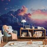  Foto tapeta - Night Concert in the Mountains: Clouds Illuminated by the Last Rays of the Sun 200x140 | shoptok.hr
