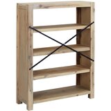  Polica za knjige s 4 razine 80x30x170 cm masivno bagremovo drvo | shoptok.hr