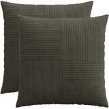  Presvlaka za jastuk 2 pcs ALMELO Antracit 65 x 65 cm Kord Slike