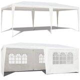 Multi Garden komercijalni vrtni paviljon šator – 3 × 6 m, 6 zidova, bijeli | shoptok.hr