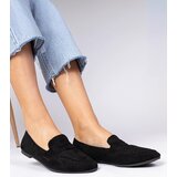 Gemre Black elegant eco-suede loafers Palmarina | Shoptok.si