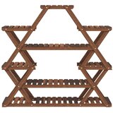  Stalak za cvijeće 110 x 25 x 105 cm od masivne jelovine | shoptok.hr