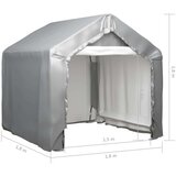  Skladišni šator sivi 180 x 180 cm od pocinčanog čelika | shoptok.hr