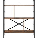 vidaXL Polica Dimljeni hrast 75 x 30 x 91 cm Konstruirano drvo | shoptok.hr