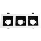 Forma Halogena rozetna 3xMR16 CFR1113 bela-crna | Eponuda.com