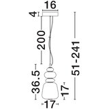 Nova Luce Bijela/u zlatnoj boji metalna LED viseća svjetiljka s mogućnosti zatamnjivanja s porculanskim sjenilom/sa staklenim sjenilom ø 17 cm Palo – | shoptok.hr