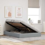  Krevet s od storage Svijetlo siva 135 x 190 cm tkanina | shoptok.hr