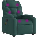 Maison Chic masažni naslanjač - Relax naslanjač temno zeleno blago, (22134735) | Shoptok.si