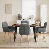  Trpezarijske stolice 4 pcs Tkanina Tamnosiva | Eponuda.com