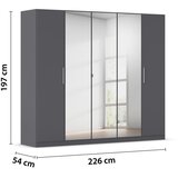 home24 OMARA S KLASIČNIMI VRATI, siva | Shoptok.si