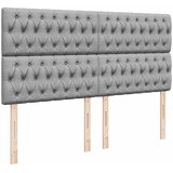  Krevet s oprugama i madracem svjetlosivi 200 x 200cm od tkanine | shoptok.hr