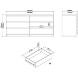 Tvilum Komoda v hrastovem dekorju v naravni barvi 154x70x50 cm Naia – | Shoptok.si