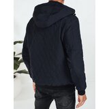 DStreet Kurtka męska przejściowa pikowana z kapturem granatowa | Shoptok.si