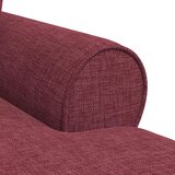  Ležaljka s suknjom s jastukom 3 pcs Vinska crvena tkanina | shoptok.hr