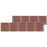 vidaXL vrtna ograja wpc 1564x186 cm rjava | Shoptok.si