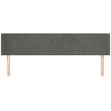  Uzglavlje s ušima tamnosivo 183x16x78/88 cm baršunasto | shoptok.hr