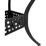  5-dijelni vrtni blagovaonski set crni od lijevanog aluminija | shoptok.hr